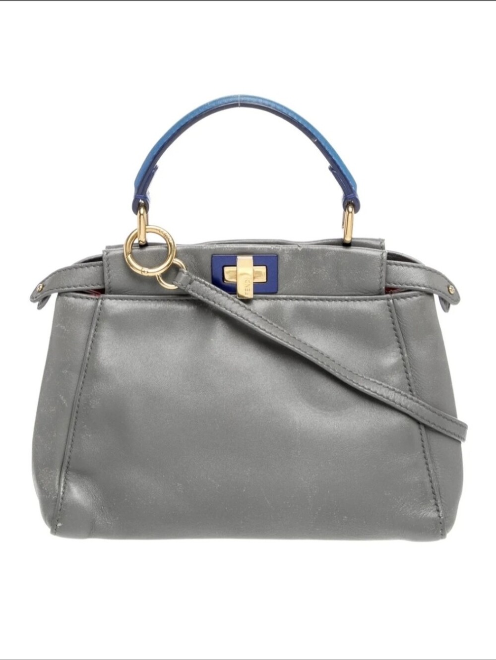 Fendi Leather Peekaboo Mini Bag